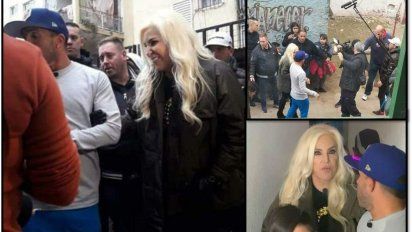 Susana Giménez graba en Fuerte Apache junto a Carlos Tevez