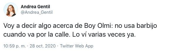 La periodista Andrea Gentil denunció al actor Boy Olmi 