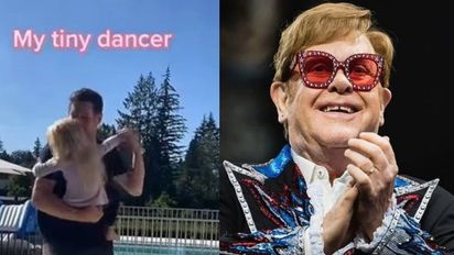 Elton John subió un reel de Michael Bublé bailando con su hija, Vida