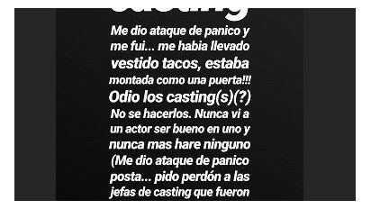 Sofia Gala contó el ataque de pánico que sufrió en un casting