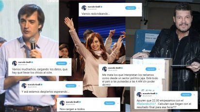 Madrugada caliente: catarata de tweets de Tinelli por el demorado conteo de votos en la Provincia