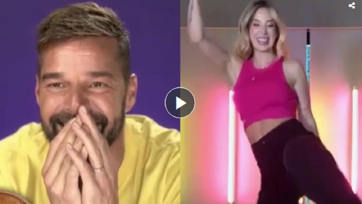 Jésica Cirio le bailó a Ricky Martin y así reaccionó