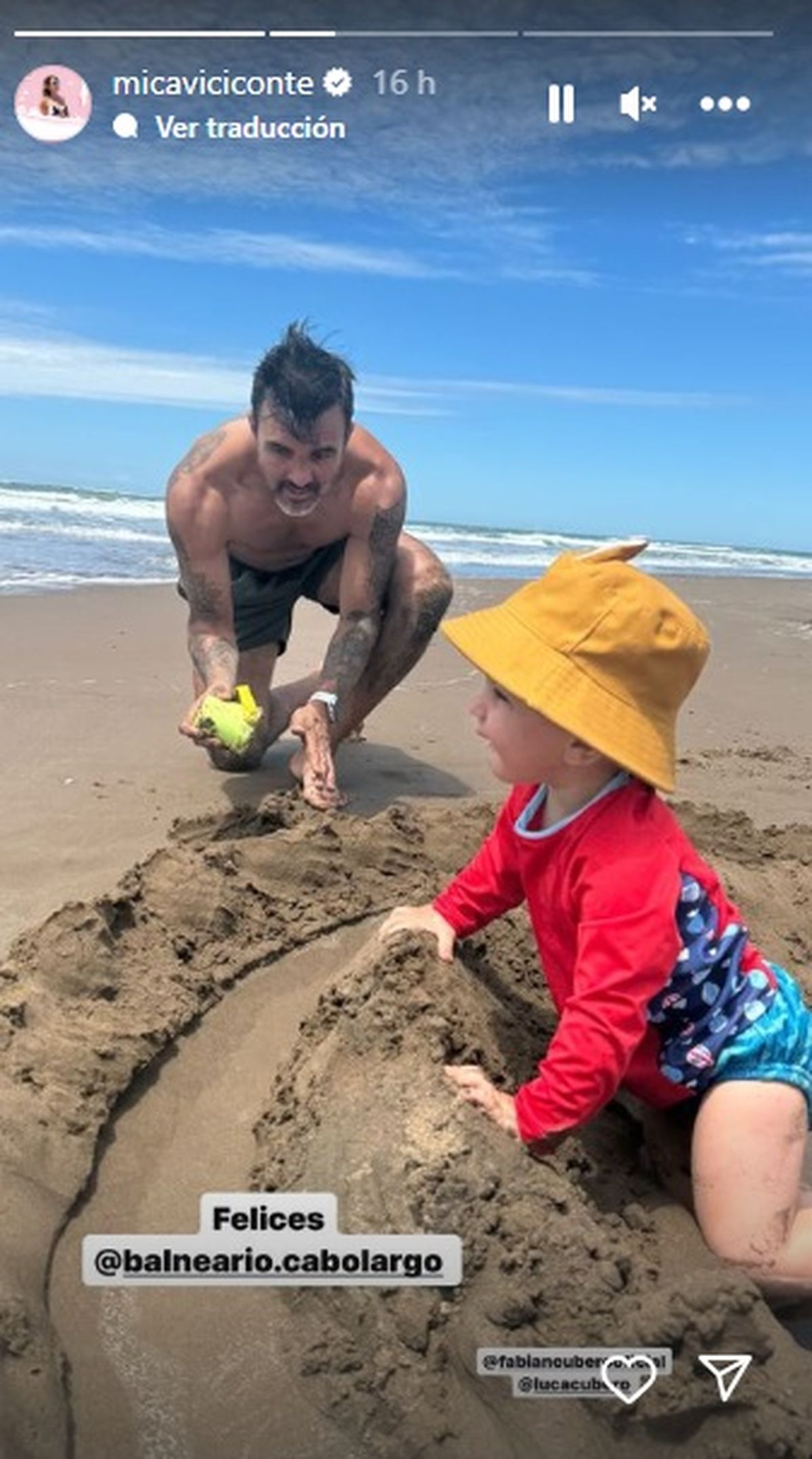 Mica Viciconte Se Quiso Hacer La Sexy En La Playa Y Luca Cubero Interrumpió Su Momento 1039