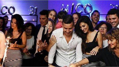 Matías Alé y Silvina Escudero compartieron una fiesta y hubo miradas cómplices