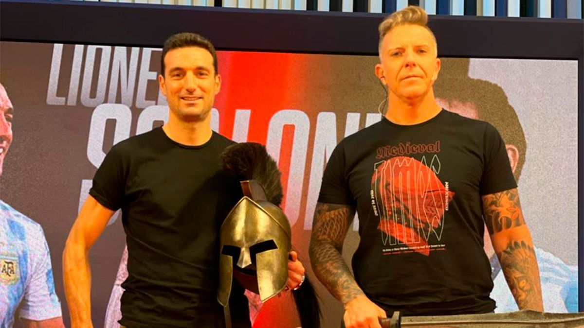 Lionel Scaloni festejó el título con Fantino 