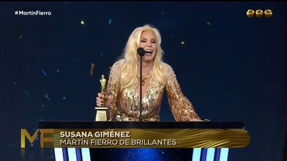Susana Giménez en los Premios Martín Fierro 2022