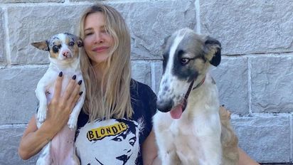 Guillermina Valdés mostró la tierna hazaña de su perro durante un paseo