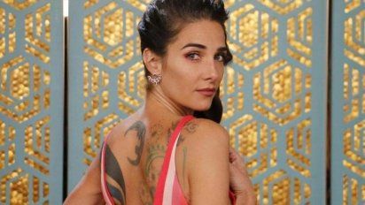 Juana Viale mostró el tatuaje que tiene en la espalda 