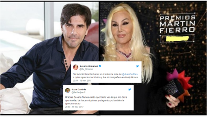 Susana hizo, sin querer, un RT contra Darthés por una denuncia de acoso, y pidió perdón