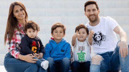 Una postal de los hijos de Messi derritió las redes