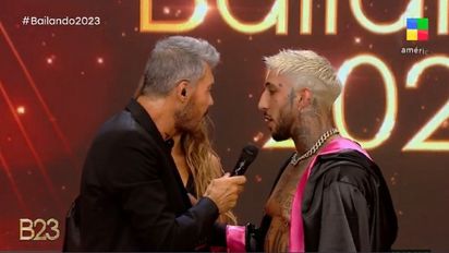 Marcelo Tinelli se enfrentó a Fernando Goncalves, el bailarín que vincularon con Milett Figueroa