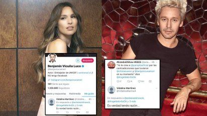 El insólito fallido de Vicuña en twitter, apoyando a Pampita en su teoría de la infidelidad