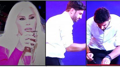 Raro momento entre Susana y el marido de Mery del Cerro, Meme Bouquet