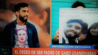 Gabo confirmó sus deseos de ser padre con la ayuda del vientre de su hermana