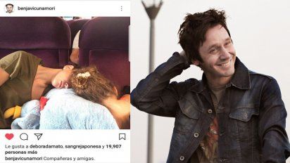 La tierna foto que Benjamín Vicuña subió de la China Suárez y la pequeña Rufina