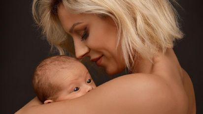 Noelia Marzol se tatuó las iniciales de su hijo y su marido