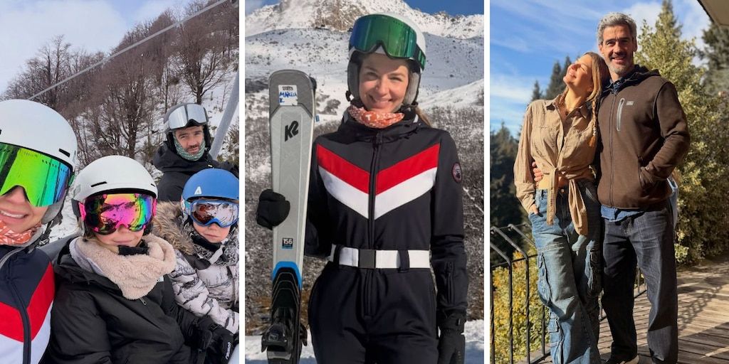 Marcela Kloosterboer deslumbró en Bariloche: vacaciones de invierno, esquí y familia en la Patagonia