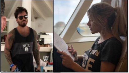 Fede Bal en Punta, cerca de Laurita, pero sin mostrarse en público