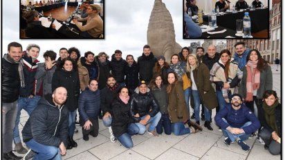 Marcelo Tinelli reunió a su equipo en Mdq para armar el Bailando incluído su hijo Francisco