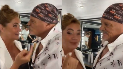 ¡Inesperado! La reacción de Nancy Pazos cuando Alfa intentó besarla en pleno vivo