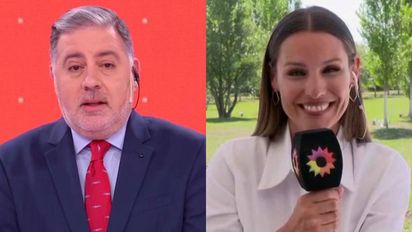 ¡Pícaro! Fabián Doman hizo sonreír a Pampita en plena entrevista