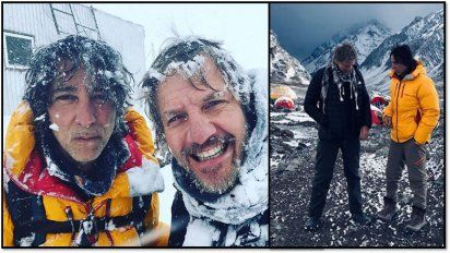 Facundo Arana y Javier Calamaro varados por una tormenta al intentar subir a la cima del Aconcagua  