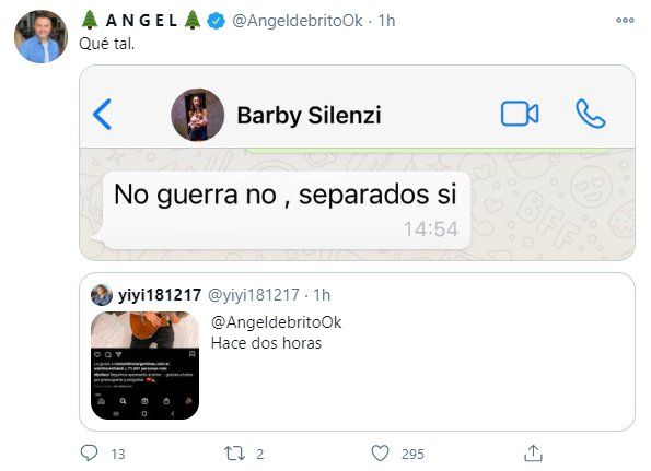 Barby Silenzi confirmó la ruptura mientras el Polaco la niega