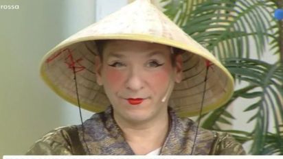 Gastón Trezeguet tuvo un tremendo cruce al aire con Mica Viciconte