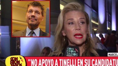 Lo mandó a estudiar: Marcela Tinayre no apoyaría una candidatura de Marcelo Tinelli