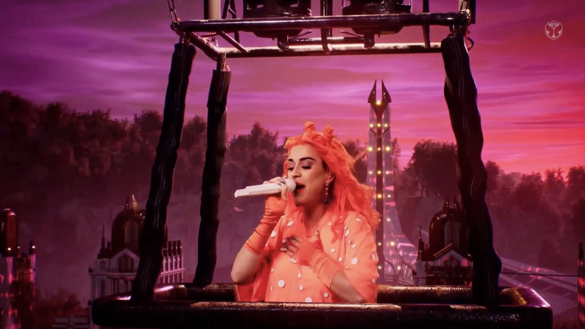 ¡Asombroso! Katy Perry dio un miniconcierto en el Tomorrowland digital