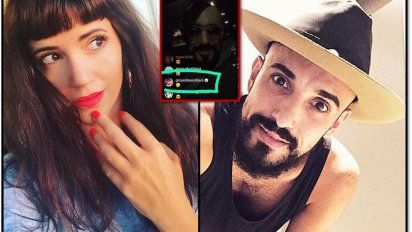 Siciliani le manda besos con corazón a Abel Pintos en una transmisión de Instagram 