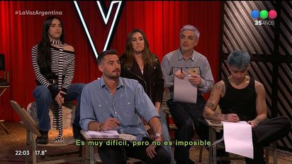 La inesperada clase de Julieta Gattas a Nico Occhiato en La Voz Argentina