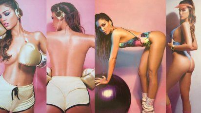 Rocío Robles, la bailarina de Showmatch ex de Hoppe, en una producción ultrahot