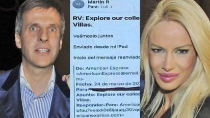 Luciana Salazar filtró un mail de una invitación de Redrado y él la desmintió