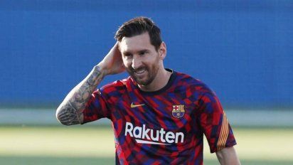 Lionel Messi marcó dos goles con el 