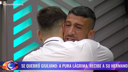 Un mar de lágrimas: así fue el congelados de Giuliano en 'Gran Hermano'