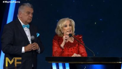 Mirtha Legrand en los Premios Martín Fierro 2022: 
