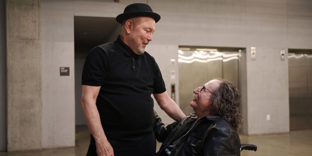 Charly García presenció el show de Rubén Blades y se saludaron en camarines