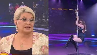 La reacción de Carmen Barbieri al ver a Pampita en el caño