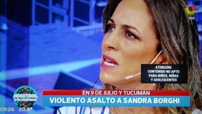 Violento asalto a Sandra Borghi: 