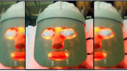 La famosa que se cubrió con una máscara de led que inventaron en la NASA para cuidar su rostro