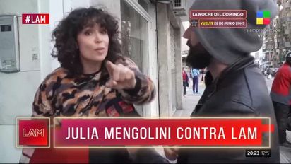 Julia Mengolini se negó a dar una nota y estalló de furia contra 