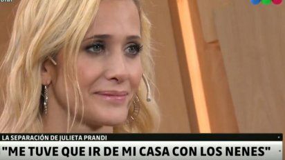 Julieta Prandi habló de su separación y reveló porqué ella tuvo que irse de su casa con sus hijos