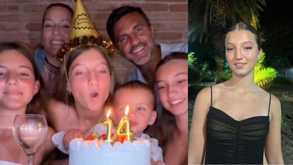 Allegra celebró sus 14 años: el video junto a Fabián Cubero y su familia
