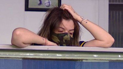 El llanto de Dalma Maradona por el gol de Boca Juniors