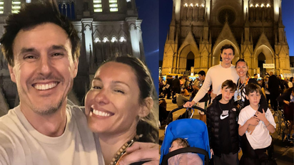 La emoción de Pampita en la peregrinación de Luján