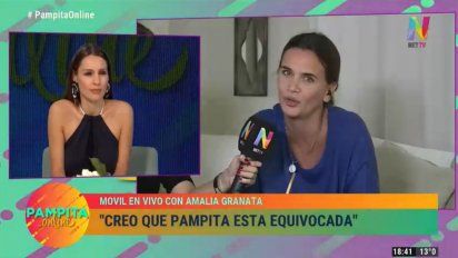 Encendido cruce entre Granata y Pampita: 