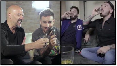 El bizarro programa de Fede Bal con famosos en la web: Wisky, condones, bananas y cómo 
