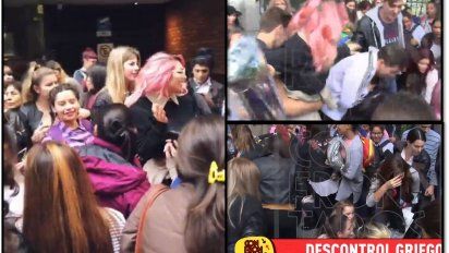 El insólito y polémico video de Vicky Xipolitakis: regaló ropa que no usa en una plaza y armó un escándalo