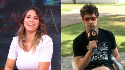 LAM: coqueteo en vivo de Esteban Lamothe y Cinthia Fernández